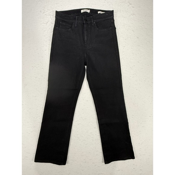 Jessica Simpson Denim - Jessica Simpson Womens High Rise Crop Boot Jeans Black Size 8/29 Stretch Denim
